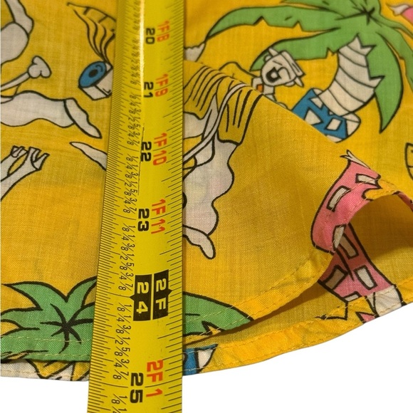 Vintage Tropical Print Safety-Pin Top – Size M - Picture 7 of 8